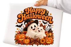 Happy Halloween Ghost Pumpkin Sublimation Png Product Image 2
