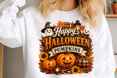Happy Halloween Ghost Pumpkin Sublimation Png Product Image 3
