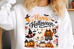 Happy Halloween Ghost Sublimation PNG Product Image 3