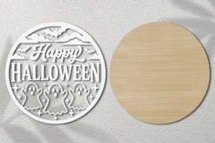 Happy Halloween Ghost Trio Laser Cut SVG Product Image 2