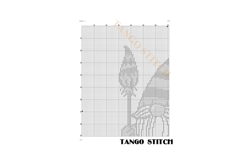 Happy Halloween gnome funny cross stitch pattern - Tango Stitch