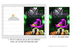 Happy Halloween 5x7 Gnome Witch Printable Greeting Card Product Image 2