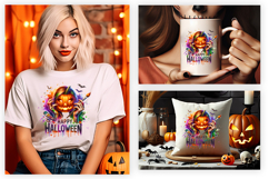Happy Halloween Jack O Lantern Sublimation Clipart PNG Product Image 2