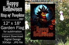 Halloween Garden Flag, Happy Halloween, King of Pumpkins Product Image 1
