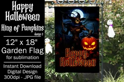 Halloween Garden Flag, Happy Halloween, King of Pumpkins Product Image 1