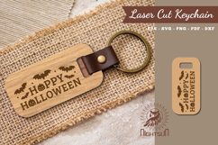 Happy Halloween Laser Cut Keychain Product Image 1