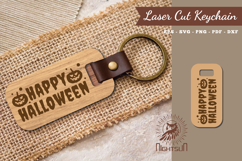 Happy Halloween Laser Cut Keychain Product Image 1