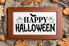 Happy Halloween Sign SVG, Farmhouse Halloween Sign Product Image 3