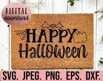 Happy Halloween SVG - Trick Or Treat Boo Squad Doormat Product Image 2