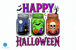 Happy Halloween PNG, Halloween Sublimation Design Product Image 1