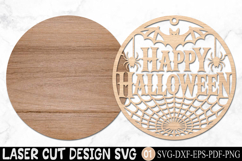 Happy Halloween Sign Laser Cut SVG Product Image 2