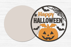Happy Halloween Sign SVG,Pumpkin Halloween sign svg Product Image 2