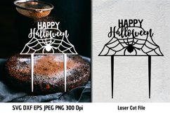 Halloween Cake Topper| Spider SVG| Spiderweb SVG| Laser Cut