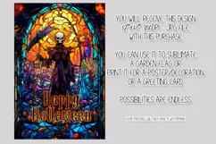 Halloween Garden Flag, Happy Halloween The Reaper Flag Product Image 2