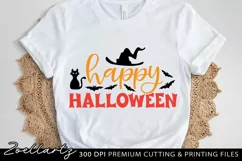 Happy Halloween SVG PNG EPS DXF Spooky T-shirt Mug Tote Bag Product Image 1