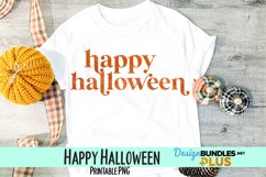Happy Halloween Watercolor Sublimation PNG Product Image 1