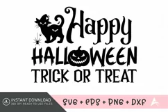Happy Halloween Trick Or Treat SVG , Halloween Party SVG Product Image 1