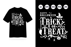 Happy halloween trick or treat vintage, tshirt, sticker, Eps Product Image 1