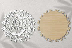 Happy Halloween Vine Wreath Laser Cut SVG Product Image 2