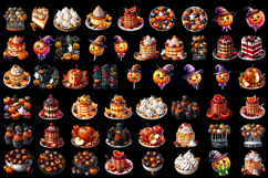 Sweet Halloween Clipart, Happy Halloween watercolor clipart Product Image 3