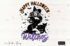Happy Halloween Witches PNG | Halloween PNG Product Image 4
