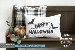 Happy Halloween SVG, Halloween Sign SVG, Door Hanger Design Product Image 3