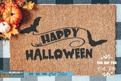 Happy Halloween SVG, Halloween Sign SVG, Door Hanger Design Product Image 2