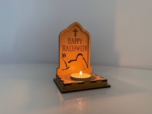 Halloween Tombstone Candle Holder - Zombie Lantern Cut File Product Image 9