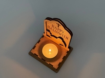 Halloween Tombstone Candle Holder - Zombie Lantern Cut File Product Image 5
