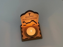 Halloween Tombstone Candle Holder - Zombie Lantern Cut File Product Image 7