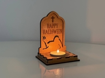Halloween Tombstone Candle Holder - Zombie Lantern Cut File Product Image 8