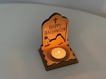 Halloween Tombstone Candle Holder - Zombie Lantern Cut File Product Image 10
