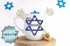 Happy Hanukkah Star of David SVG and Sublimation design Product Image 4