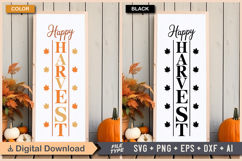 Happy Harvest SVG File | Fall Porch Sign | Fall Sign Product Image 3