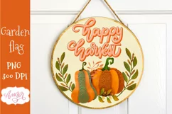 leopard pumpkins design for round sign sublimation 