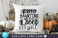 Happy Haunting And To All A Good SVG, Halloween SVG Design Product Image 2
