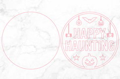 Happy Haunting Halloween Door Sign SVG Product Image 3
