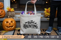 Happy Haunting SVG File | Spooky Halloween SVG Product Image 4