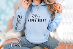 Happy heart Sleeve SVG Design Product Image 3