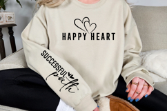 Happy heart Sleeve SVG Design Product Image 2