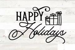 Happy Holidays svg | Christmas svg ornament designs Product Image 2