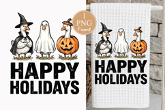 Happy Holidays Halloween Duck Towel PNG Product Image 1