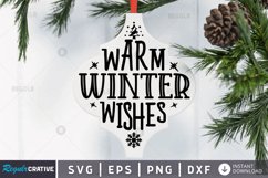 Warm winter wishes SVG, Christmas Arebesque SVG Design Product Image 1