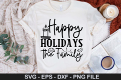 04 Christmas SVG Design - Happy Holidays the Family Product Image 4