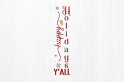 Happy Holidays Yall SVG, Christmas Porch Sign SVG Design Product Image 2