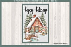 Happy Holidays Winter Gnome Garden Flag Sublimation Png Product Image 2