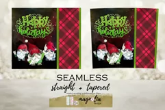 Christmas Gnomes tumbler sublimation wrap Happy Holidays Product Image 2