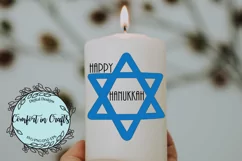 Happy Hanukkah Star of David SVG and Sublimation design Product Image 2