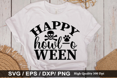 Happy howl o ween - Halloween Dog SVG Design Product Image 1