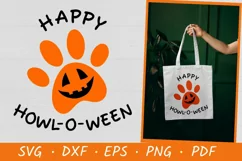 Halloween SVG | Happy Howl-O-Ween SVG | Halloween dog SVG Product Image 1